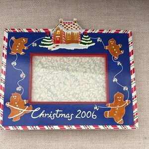 Gingerbread House Christmas Picture Frame